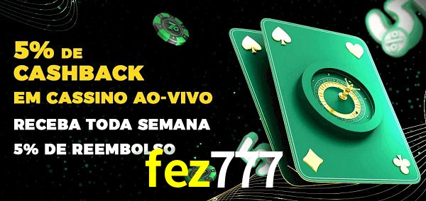 Promoções do cassino ao Vivo fez777